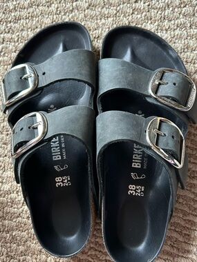 Birkenstock Black Arizona EVA Slip-On Sandals size 7.5-8